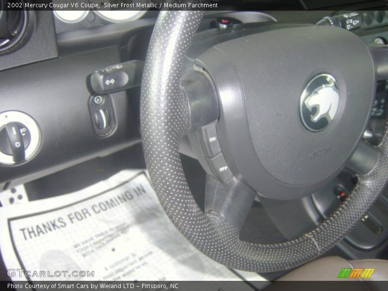 Silver Frost Metallic / Medium Parchment 2002 Mercury Cougar V6 Coupe