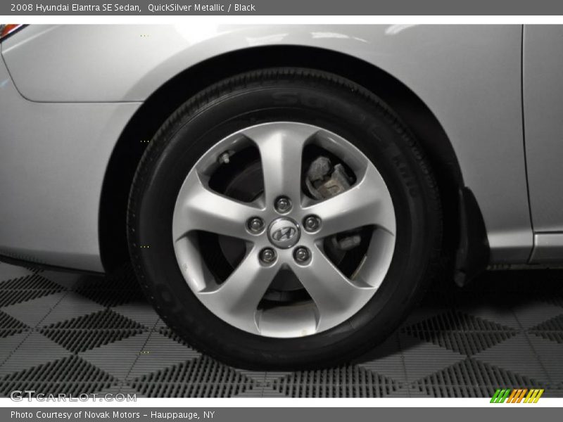 QuickSilver Metallic / Black 2008 Hyundai Elantra SE Sedan