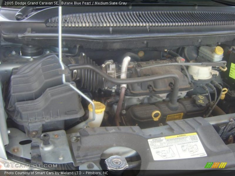 Butane Blue Pearl / Medium Slate Gray 2005 Dodge Grand Caravan SE