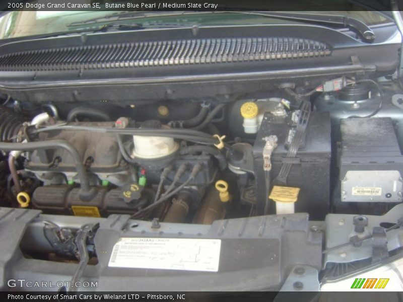 Butane Blue Pearl / Medium Slate Gray 2005 Dodge Grand Caravan SE