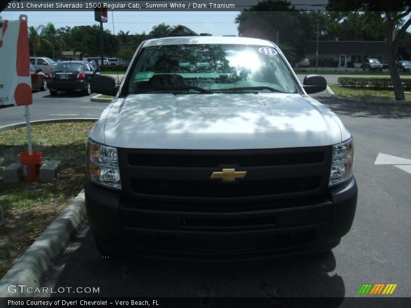 Summit White / Dark Titanium 2011 Chevrolet Silverado 1500 Regular Cab