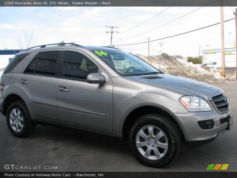 Pewter Metallic / Black 2006 Mercedes-Benz ML 350 4Matic