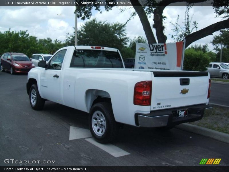 Summit White / Dark Titanium 2011 Chevrolet Silverado 1500 Regular Cab
