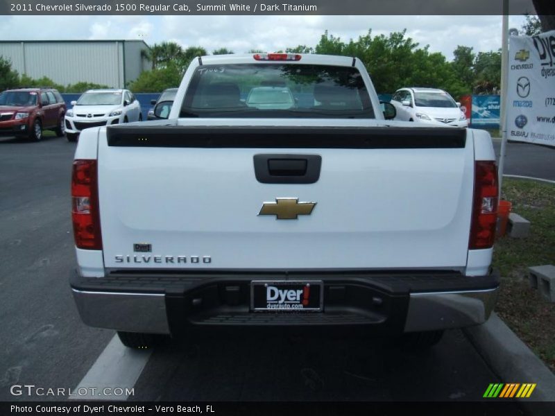 Summit White / Dark Titanium 2011 Chevrolet Silverado 1500 Regular Cab