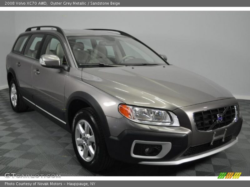 Oyster Grey Metallic / Sandstone Beige 2008 Volvo XC70 AWD