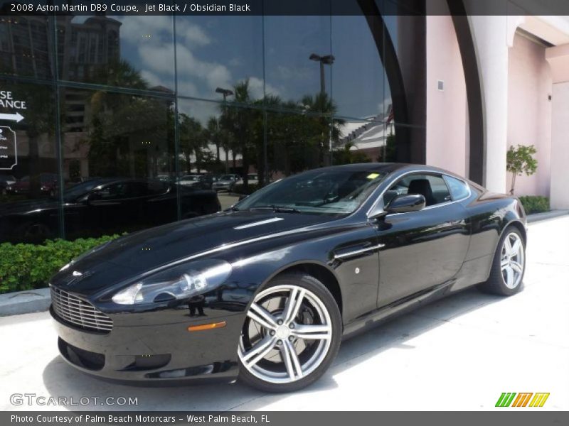 Jet Black / Obsidian Black 2008 Aston Martin DB9 Coupe