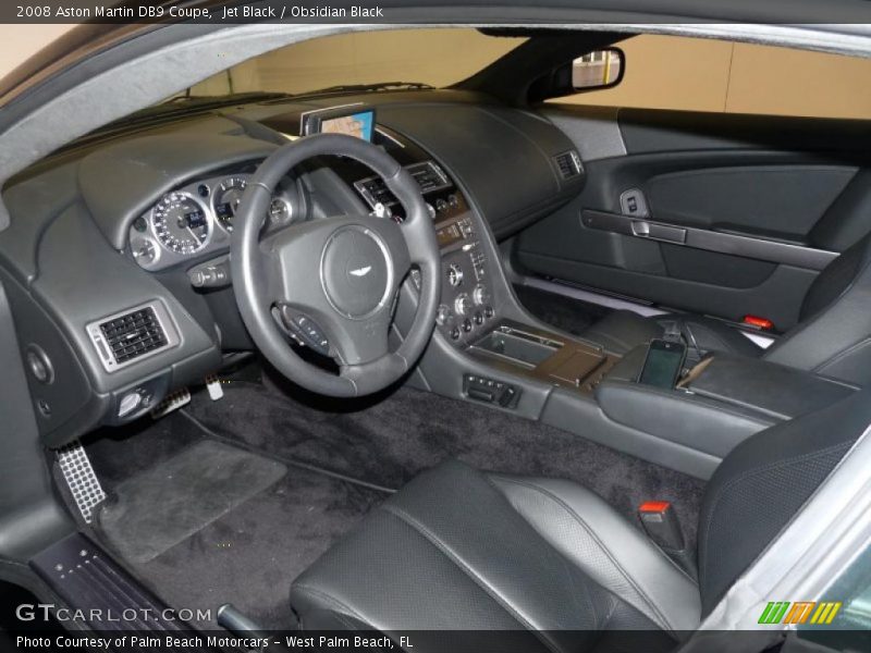 Jet Black / Obsidian Black 2008 Aston Martin DB9 Coupe