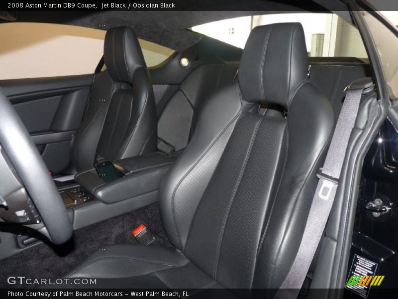 Jet Black / Obsidian Black 2008 Aston Martin DB9 Coupe