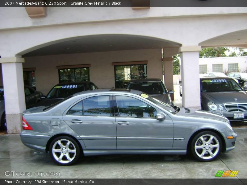 Granite Grey Metallic / Black 2007 Mercedes-Benz C 230 Sport