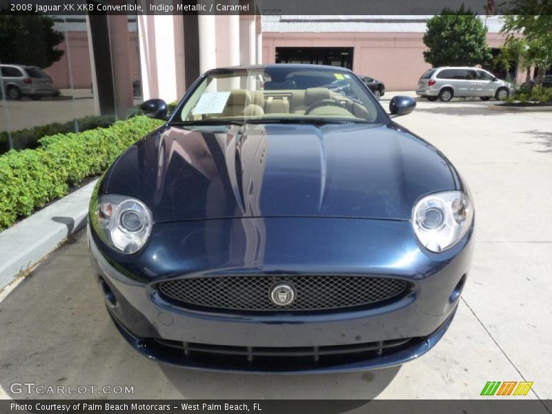 Indigo Metallic / Caramel 2008 Jaguar XK XK8 Convertible