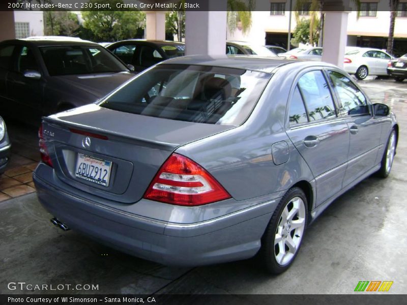 Granite Grey Metallic / Black 2007 Mercedes-Benz C 230 Sport