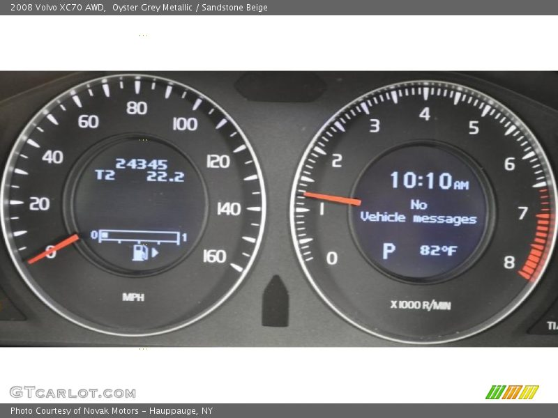 Oyster Grey Metallic / Sandstone Beige 2008 Volvo XC70 AWD