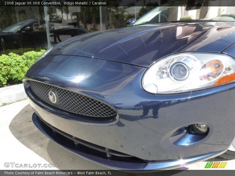 Indigo Metallic / Caramel 2008 Jaguar XK XK8 Convertible