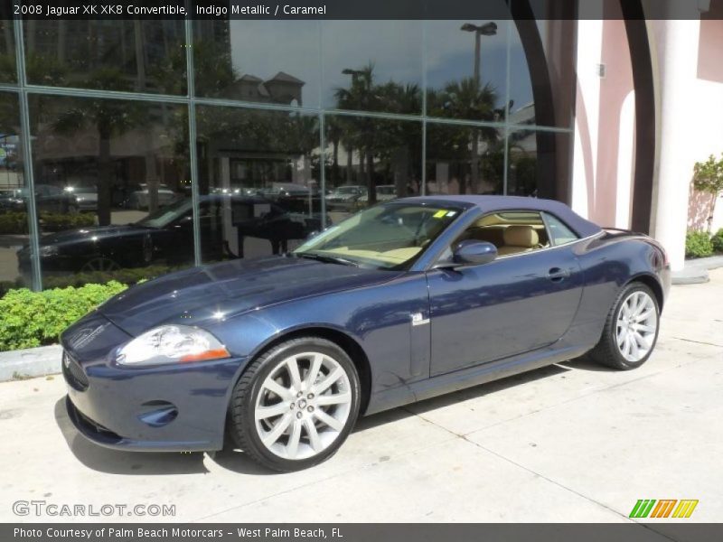 Indigo Metallic / Caramel 2008 Jaguar XK XK8 Convertible