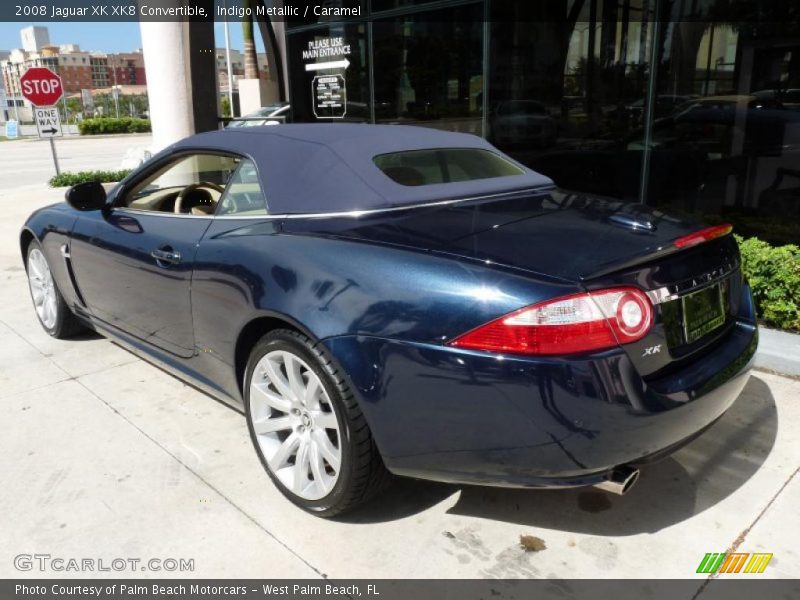 Indigo Metallic / Caramel 2008 Jaguar XK XK8 Convertible