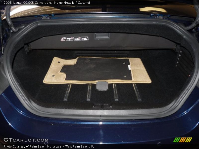 Indigo Metallic / Caramel 2008 Jaguar XK XK8 Convertible