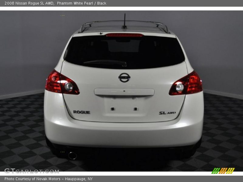 Phantom White Pearl / Black 2008 Nissan Rogue SL AWD