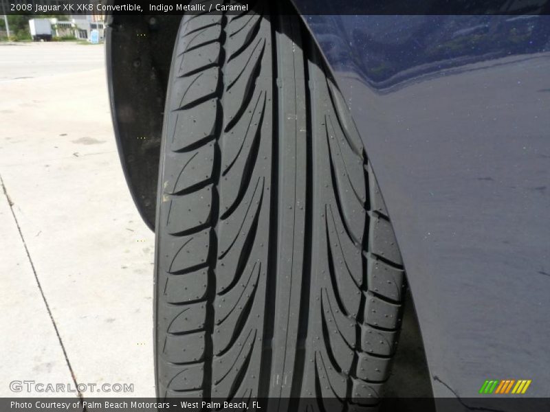 Indigo Metallic / Caramel 2008 Jaguar XK XK8 Convertible