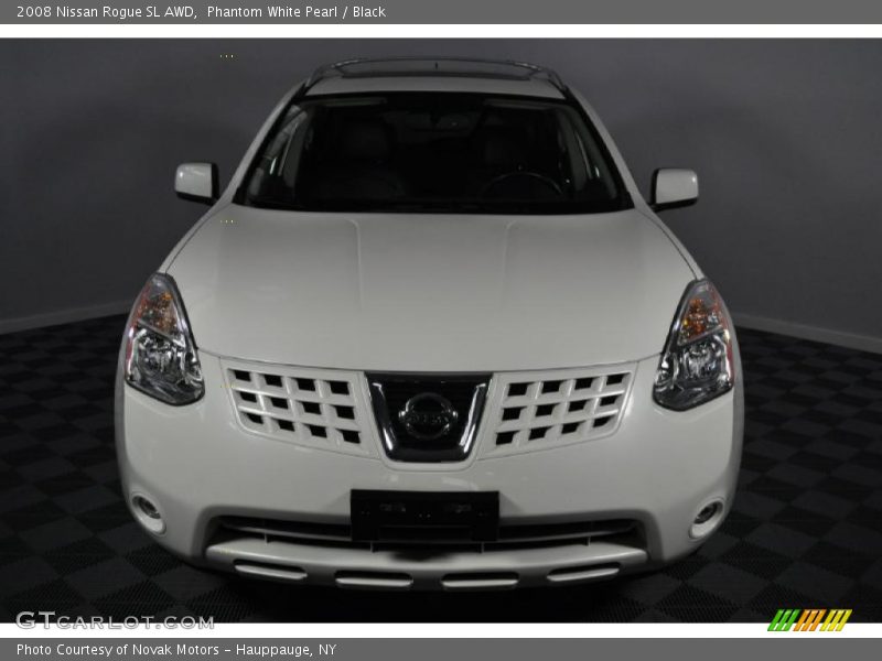 Phantom White Pearl / Black 2008 Nissan Rogue SL AWD