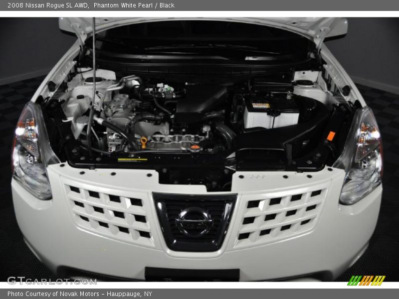 Phantom White Pearl / Black 2008 Nissan Rogue SL AWD