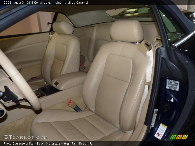 Indigo Metallic / Caramel 2008 Jaguar XK XK8 Convertible