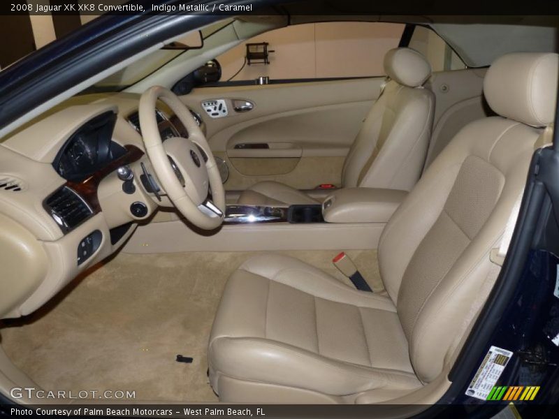 Indigo Metallic / Caramel 2008 Jaguar XK XK8 Convertible