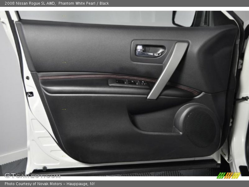 Phantom White Pearl / Black 2008 Nissan Rogue SL AWD