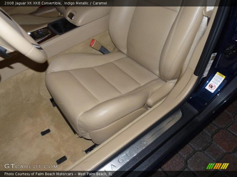 Indigo Metallic / Caramel 2008 Jaguar XK XK8 Convertible