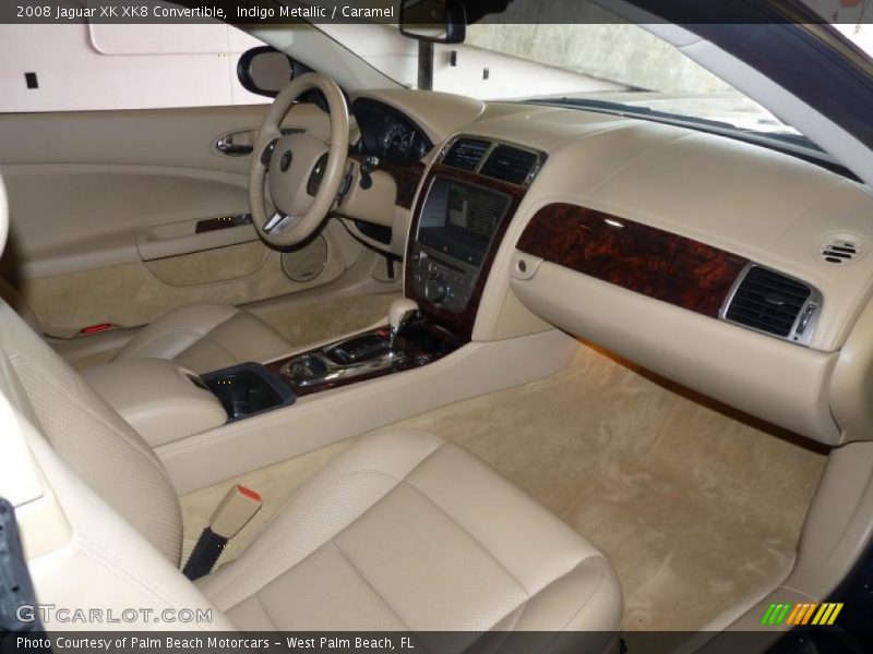 Indigo Metallic / Caramel 2008 Jaguar XK XK8 Convertible
