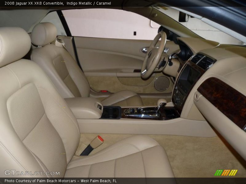 Indigo Metallic / Caramel 2008 Jaguar XK XK8 Convertible