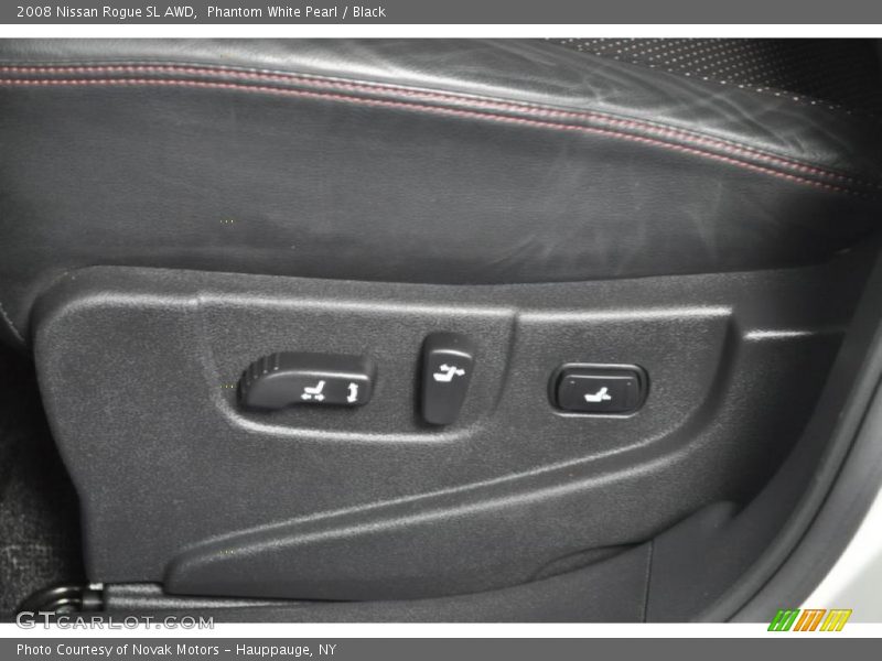 Phantom White Pearl / Black 2008 Nissan Rogue SL AWD