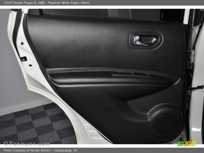 Phantom White Pearl / Black 2008 Nissan Rogue SL AWD