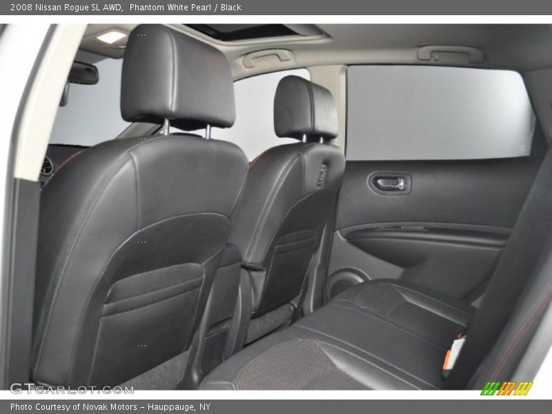 Phantom White Pearl / Black 2008 Nissan Rogue SL AWD