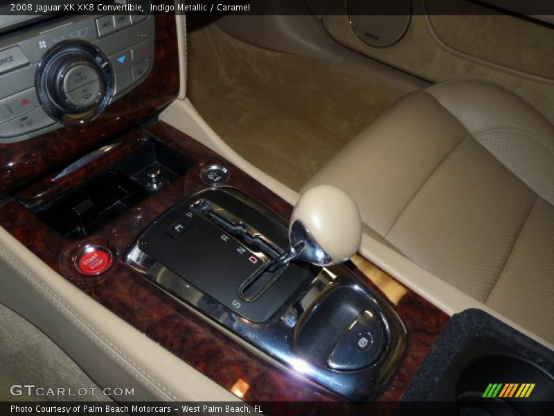 Indigo Metallic / Caramel 2008 Jaguar XK XK8 Convertible