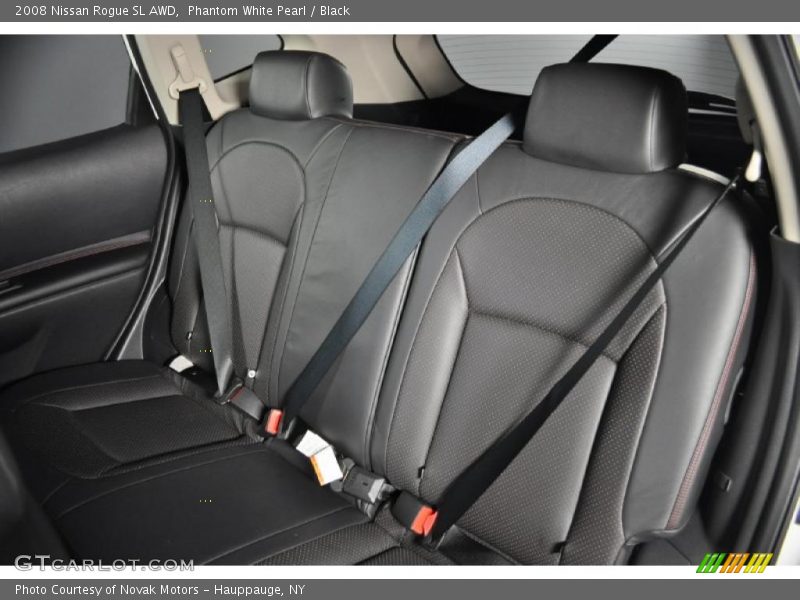 Phantom White Pearl / Black 2008 Nissan Rogue SL AWD