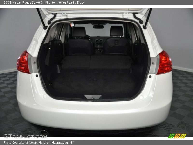 Phantom White Pearl / Black 2008 Nissan Rogue SL AWD