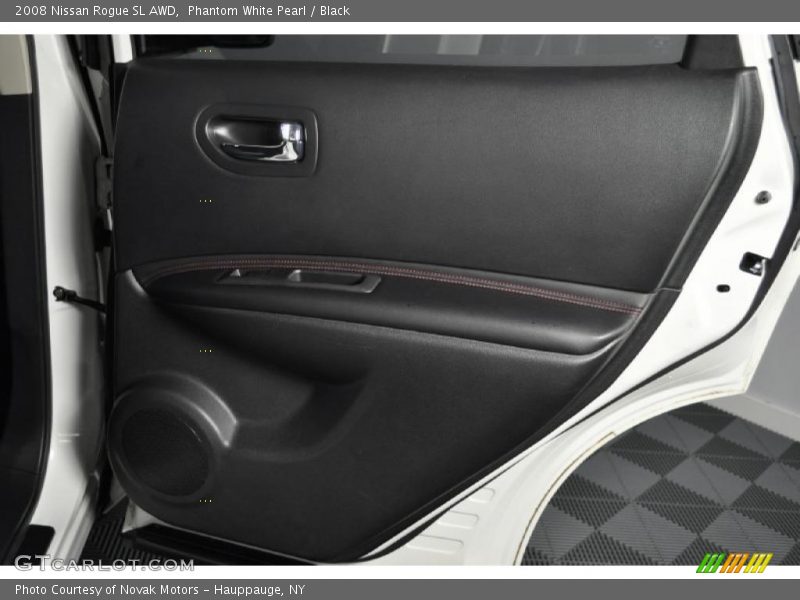Phantom White Pearl / Black 2008 Nissan Rogue SL AWD