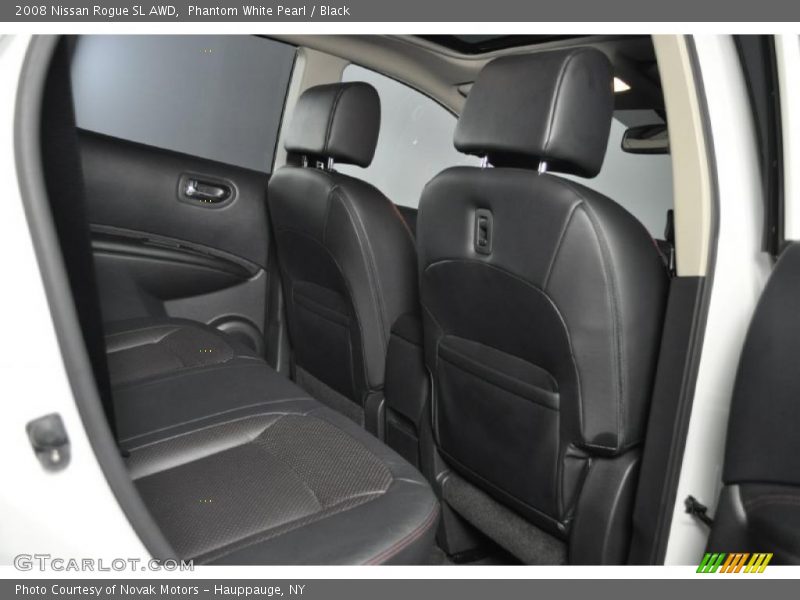 Phantom White Pearl / Black 2008 Nissan Rogue SL AWD