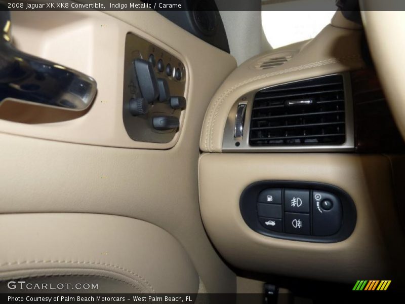 Indigo Metallic / Caramel 2008 Jaguar XK XK8 Convertible