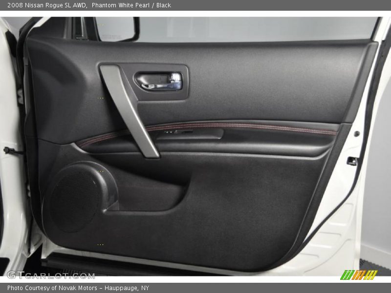 Phantom White Pearl / Black 2008 Nissan Rogue SL AWD