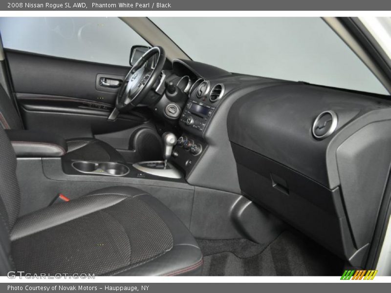 Phantom White Pearl / Black 2008 Nissan Rogue SL AWD