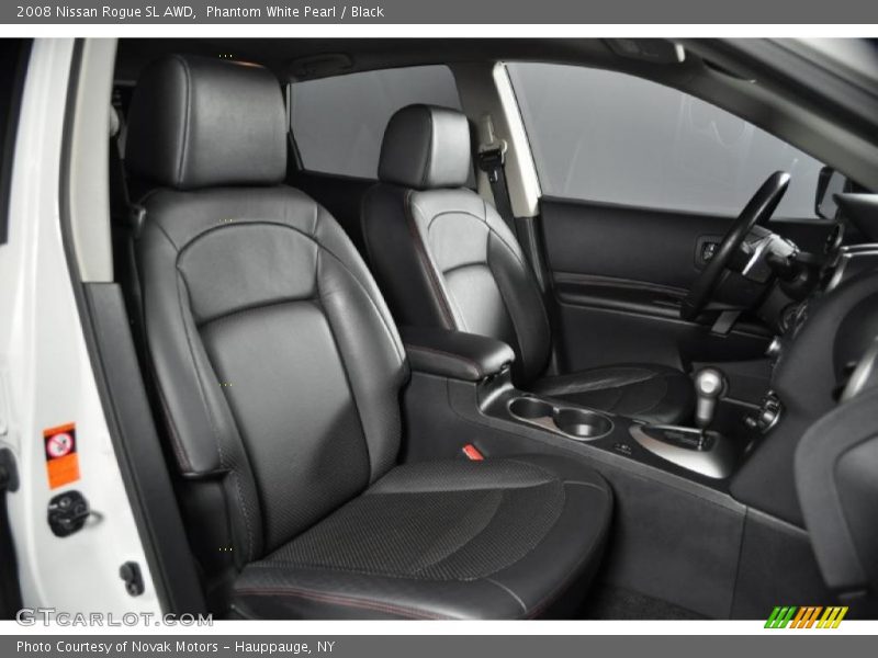 Phantom White Pearl / Black 2008 Nissan Rogue SL AWD