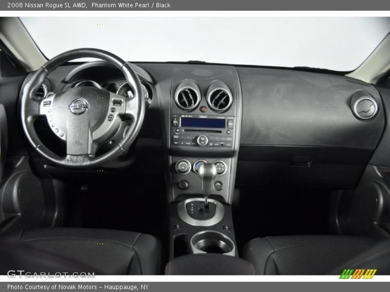 Phantom White Pearl / Black 2008 Nissan Rogue SL AWD