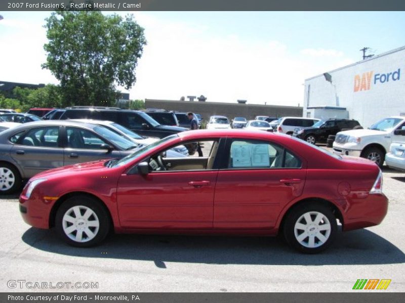 Redfire Metallic / Camel 2007 Ford Fusion S