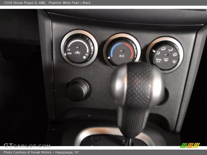 Phantom White Pearl / Black 2008 Nissan Rogue SL AWD