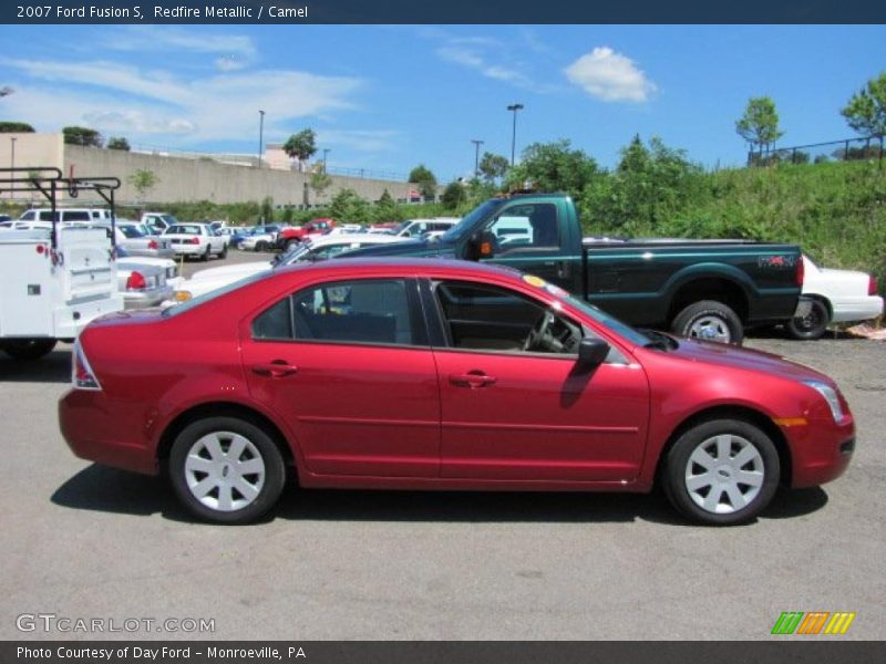 Redfire Metallic / Camel 2007 Ford Fusion S