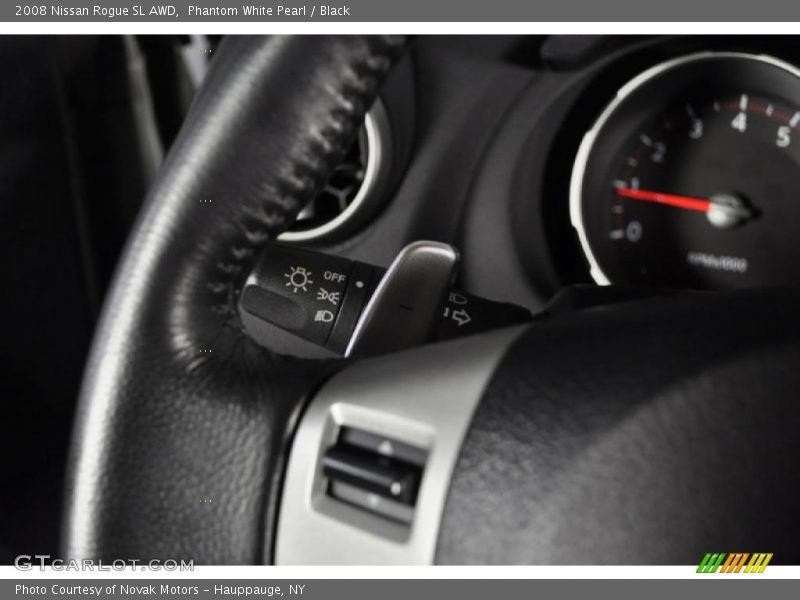 Phantom White Pearl / Black 2008 Nissan Rogue SL AWD