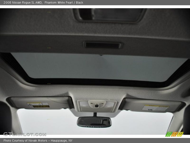 Phantom White Pearl / Black 2008 Nissan Rogue SL AWD