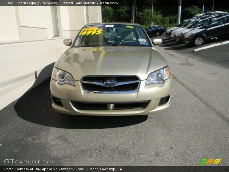 Harvest Gold Metallic / Warm Ivory 2008 Subaru Legacy 2.5i Sedan