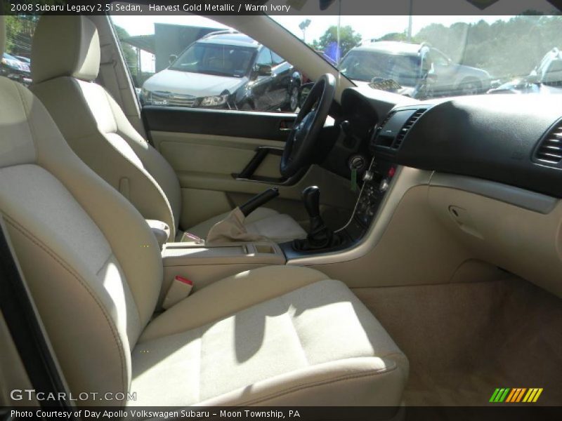 Harvest Gold Metallic / Warm Ivory 2008 Subaru Legacy 2.5i Sedan